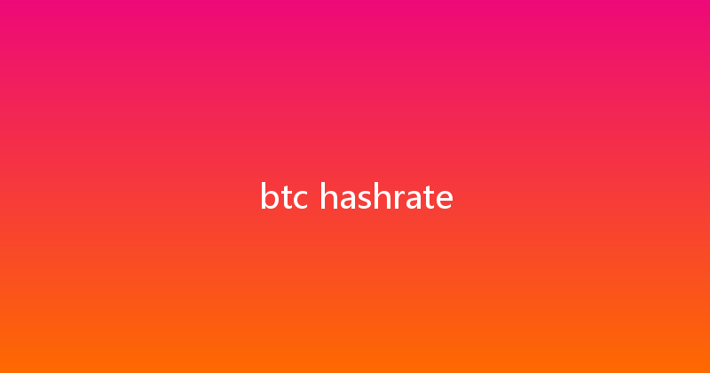 btc hashrate 