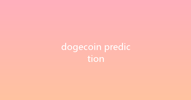 dogecoin prediction 
